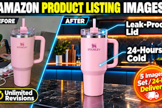 design e commerce product photo editing, listing images and infographics