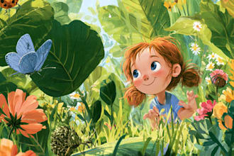 design children story book illustration and children