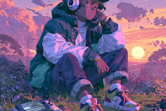 do an anime style album cover for you