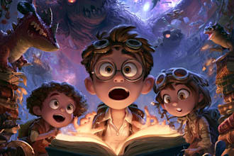 design a cover for your cartoon book cover art