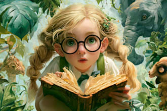 design cute children book covers and storybook art