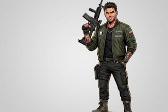 draw awesome gta style illustration from your photo