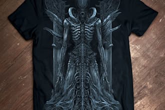 alien t shirt design horror t shirt design fantasy t shirt
