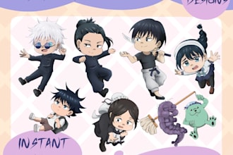 draw chibi, emotes, and stickers