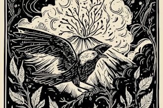 design professional outstanding vintage or linocut
