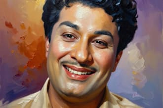 create oil painting into digital oil painting
