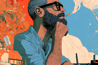 comic book illustration with comic book illustrator