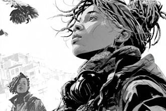 comic book illustration with comic book illustrator