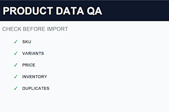 prepare and validate your shopify product CSV for import