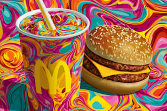 draw food pop art
