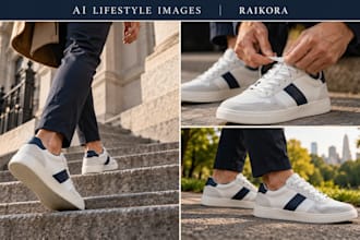 create realistic ai lifestyle product images with models