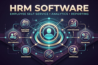develop hrm software with employee self service, reporting and analytics