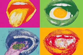 food pop art of your food pop art