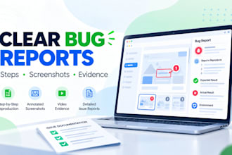 test your website or web app and report bugs