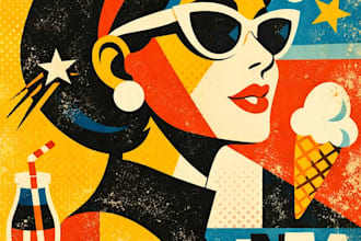 do a into professional pop art artwork