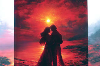 make romantic book cover design