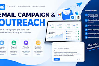 do cold email outreach, linkedin outreach and b2b lead generation