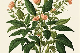 design elegant floral and botanical illustrations