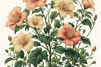 design elegant floral and botanical illustrations
