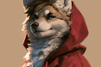draw stickers for telegram of your furry characters or not