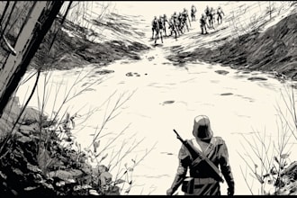 do illustration book, comic, manga storyboard, animatic, webtoon