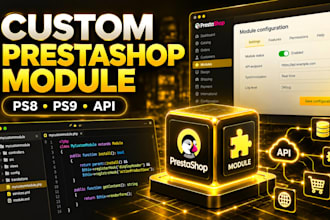 develop a custom prestashop 8 or 9 module