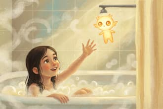 children story book illustration, draw children story book illustration