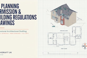 produce UK plans for planning approval and building regs