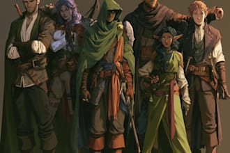 dnd, fantasy character and dnd character