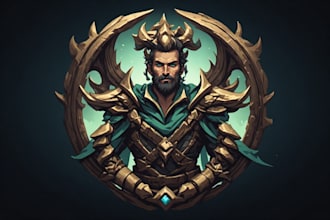 design unique fantasy character logo