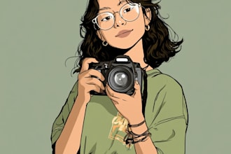draw vector illustrations in a flat, modern style