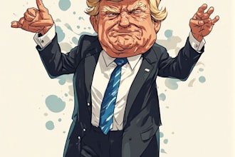 design custom editorial and political cartoons