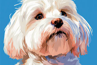 create colorful animal pop art illustrations