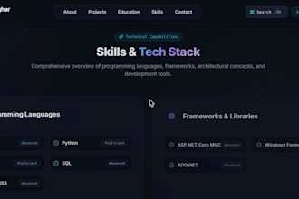 build a modern responsive react landing page with tailwind css