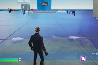 create fortnite map, 1v1 to 4v4, red vs blue, roguelike map, tycoon map, zonewar