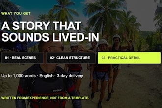 write an honest first person philippines travel story