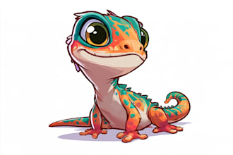 draw a cute watercolor art style of your pet snake portrait