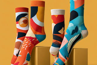 create a socks design unique socks design
