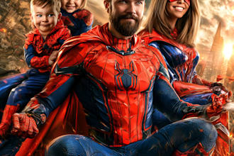 turn your loved ones into a unique superhero family gift