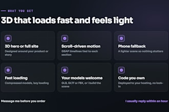build a 3d animated website with threejs, gsap and webgl