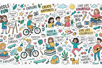 draw simple doodle illustration