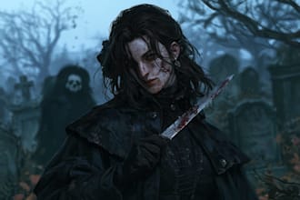 draw horror character illustration