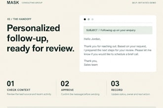 automate CRM lead capture and email follow up