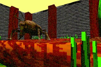make a psx low poly model or character for your project