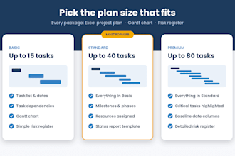 create a project plan and gantt chart in excel for your business
