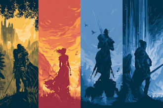 create professional fantasy novel cover artwork