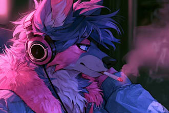 draw furry portraits, full body characters, and ocs