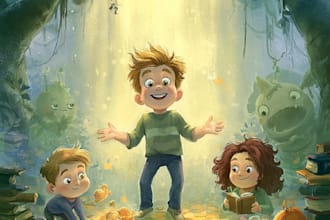 children story book illustration children story