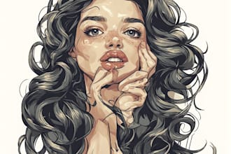 illustrate stunning pin up girls with classic charm