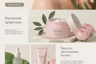 skincare shopify store, beauty website and cosmetics store design